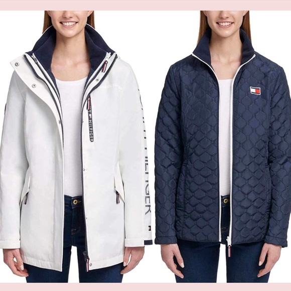 NWT Tommy Hilfiger [‎ XL ] 3 in 1 Winter Cold Weather Basic Coat Jacket - Picture 1 of 16